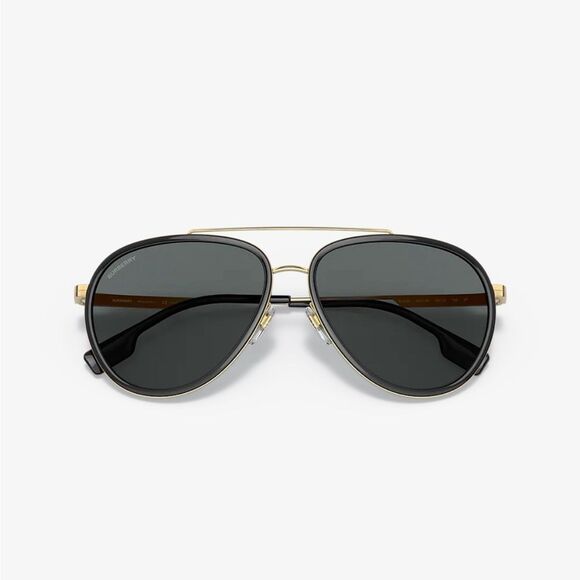BURBERRY Oliver Aviator-Like Sunglasses, Polarized, Style BE3125, NWT - Picture 1 of 9